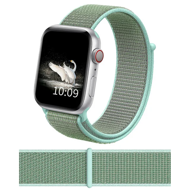 005 Нейлоновый спортивный ремешок для apple watch, ремешок для apple watch 5, 4, 3, сменный Браслет для iwatch 42 мм, 38 мм, 44 мм, 40 мм, ремень - Цвет: 005