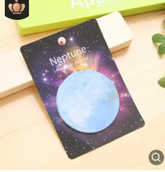 30PC/Pack Hot Sale Planet Earth Pluto Moon Mini Memo Pad N Times Sticky Notes School Supply Bookmark Office Label Stickers paper F