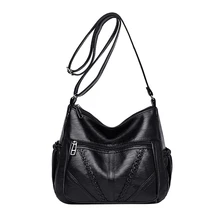 Женские кожаные сумки, женские сумки через плечо, женские сумки через плечо, сумки-тоут, кошелек, новинка, сумка для женщин среднего возраста, 1014