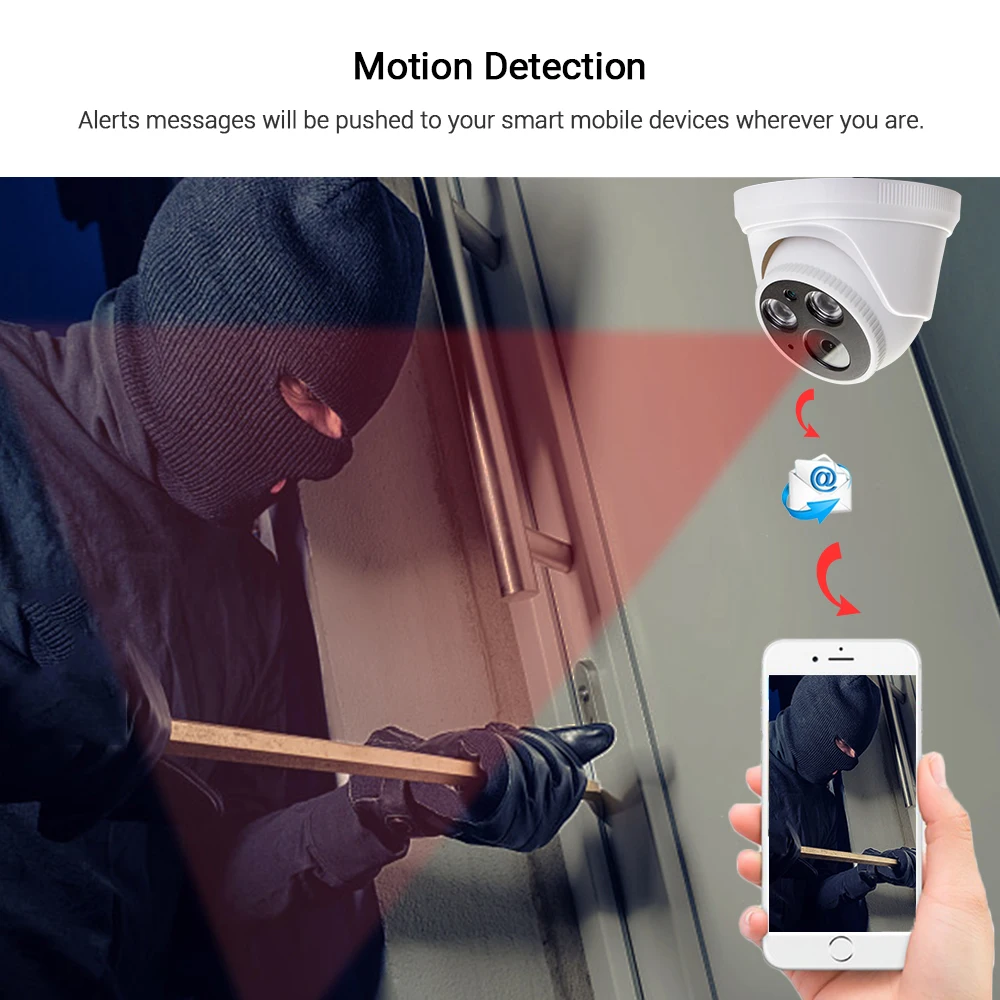 Wi Fi камера Hamrolte Yoosee HD 1080P внутренняя Проводная Беспроводная IP Onvif с внутренним