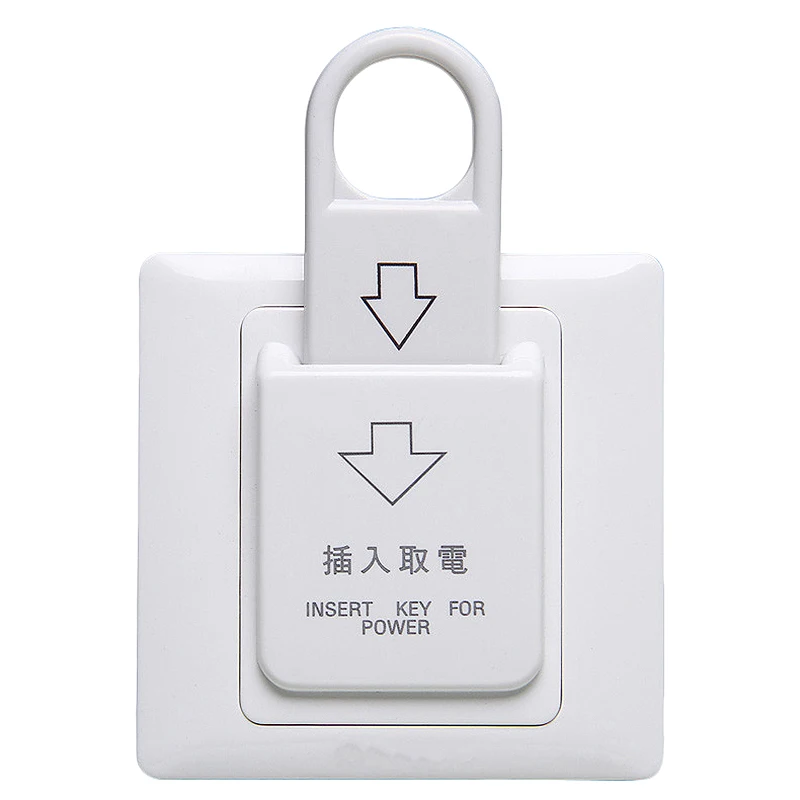 

5Pcs Hotel Saving Power Switch Ac-220V 30A Three Line Wall Sensory Switch with Password Key-Card