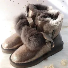 Обувь из натуральной овечьей кожи; коллекция года; женские зимние ботинки; натуральная шерсть; Натуральная овечья кожа; натуральный мех; нескользящие женские ботинки