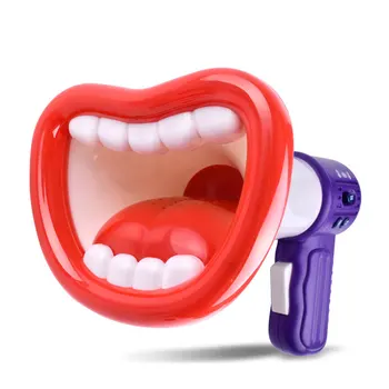 

Big Mouth Funny Megaphone Recording Toy Kids Voice Changer Children Speaker Handheld Mic Vocal Toys E2S