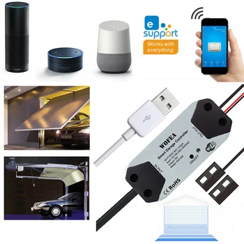 

100-240V Garage Controller 16A 50Hz Frequency Set Smart Voice APP Control Door
