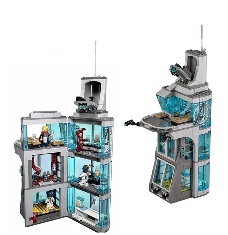 Baratos Marvel 511 Uds Star Wars Surprise superhéroe Iron Man ataque vengadores Torre modelo bloques de construcción compatibles Legoinglys Starwars
