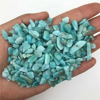 

5-8mm 50g Natural Amazonite Crystal Chip Stones Healing Gravels Meditation Decor Natural Quartz Crystals