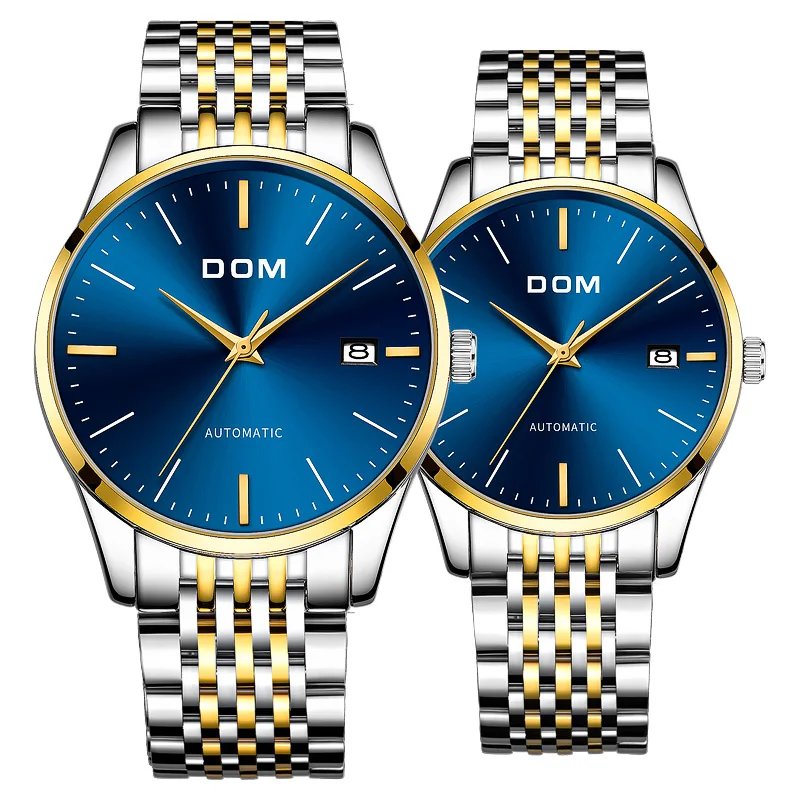 

DOM high-quality mechanical couple watch is light and luxurious, anti-interference and strong performance. M-79T