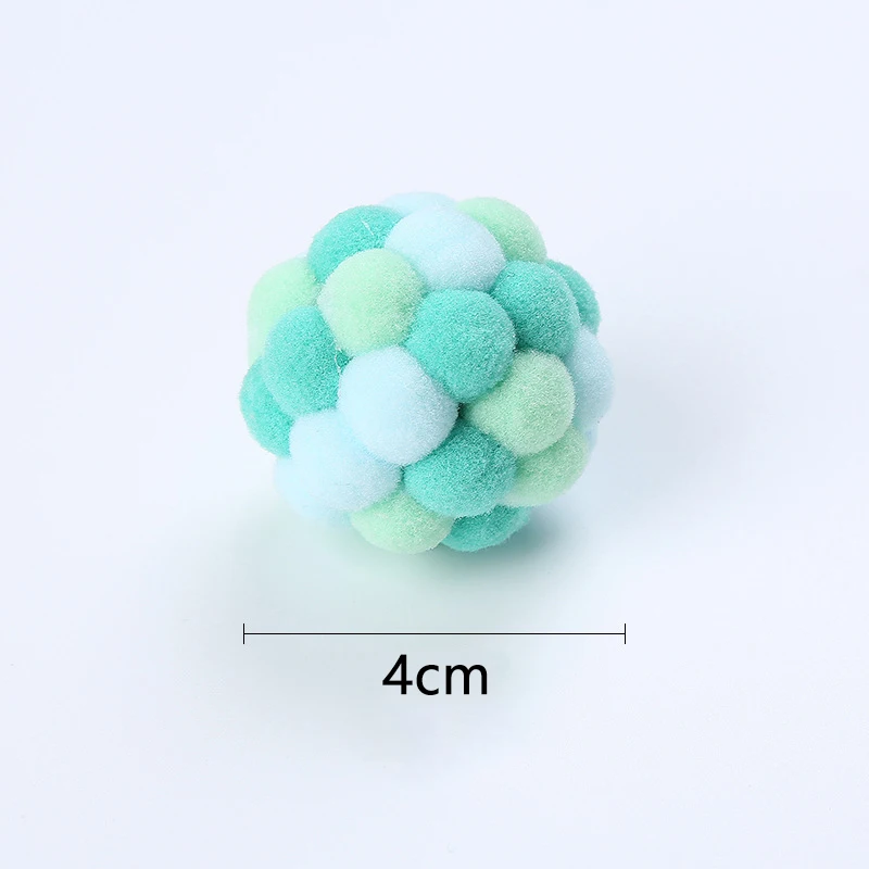 Cat Interactive Toy Cat Toy Balls Mouse Cage Toys Plush Artificial Colorful Cat Teaser Toy Pet Supplies Interactive Plush Toy