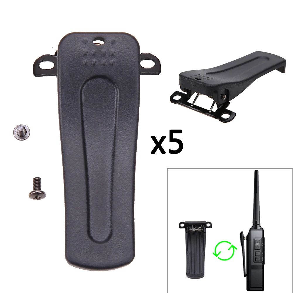 Retevis-Clip para cinturón H777 para BaoFeng BF-666S 777S BF-888S, Radio bidireccional, textura de PVC, accesorios para interfono móvil para coche