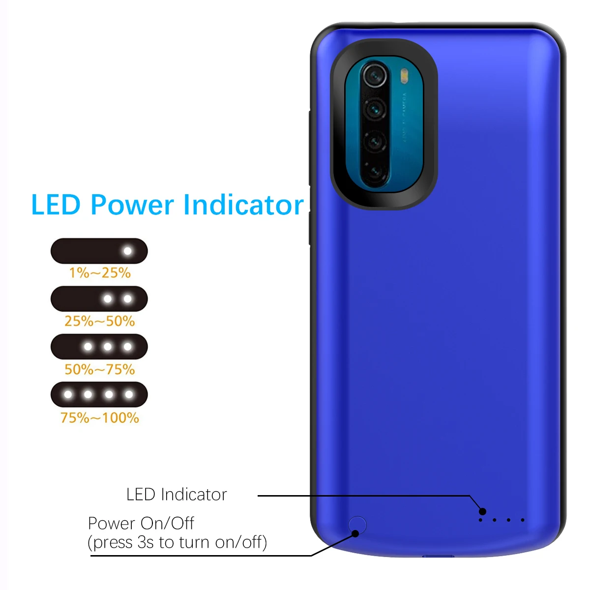 Для Xiaomi Redmi Note 8, 6500 мА/ч, чехол для зарядного устройства, расширенный аккумулятор, резервный источник питания, защитный чехол, чехол-сумка, чехол, Fundas
