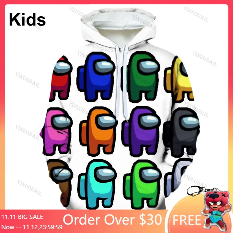 

Impostor Streetwear Kids Hoodies Killing Game 3d Hoodie Sweatshirt Boys Girls Harajuku Long Sleeve Jacket Coat Teen Clothes