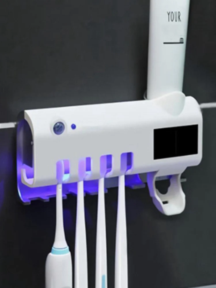 Xiaomi держатель стерилизатор для зубных щеток настенный. дозатор для зубных щеток и пасты. держатель зубных щеток с уф-стерилизатором. ультрафиолетовые пасты. уф стерилизатор для зубных щеток.