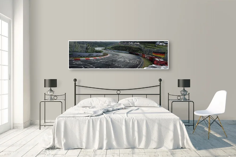 Nurburgring ралли дорожный спортивный автомобиль трек HD печать картина Картина лес Настенная картина с ландшафтом плакат гостиная домашний Декор картина