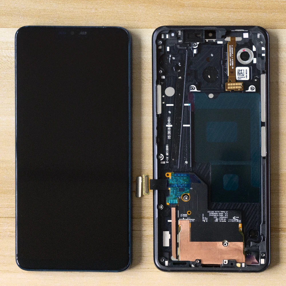 Продажа Оригинальный 6,1 ЖК дисплей для LG G7 font b lcd b font G710 G710EM G710PM G710VMP ЖК дисплей сенсорный экран в сборе дигитайзер Рамка для LG G7 thinQ font b lcd b font