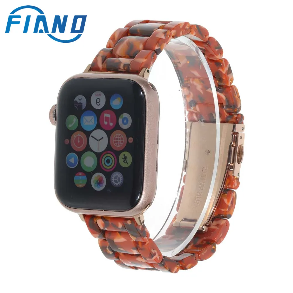 Смола Watcband ремешок для наручных часов Apple Watch 4 44/40/38/42 мм браслет для наручных часов iwatch, ремешок серии 4, версия 1, 2, 3, ремешок Керамика часы ремень аксессуарами