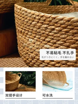 Pure Manual Rattan Woven Cat Nest Four Seasons General Dandelion Woven Cool Nest Cat Bed Cat Scratch Board Pet Products 4