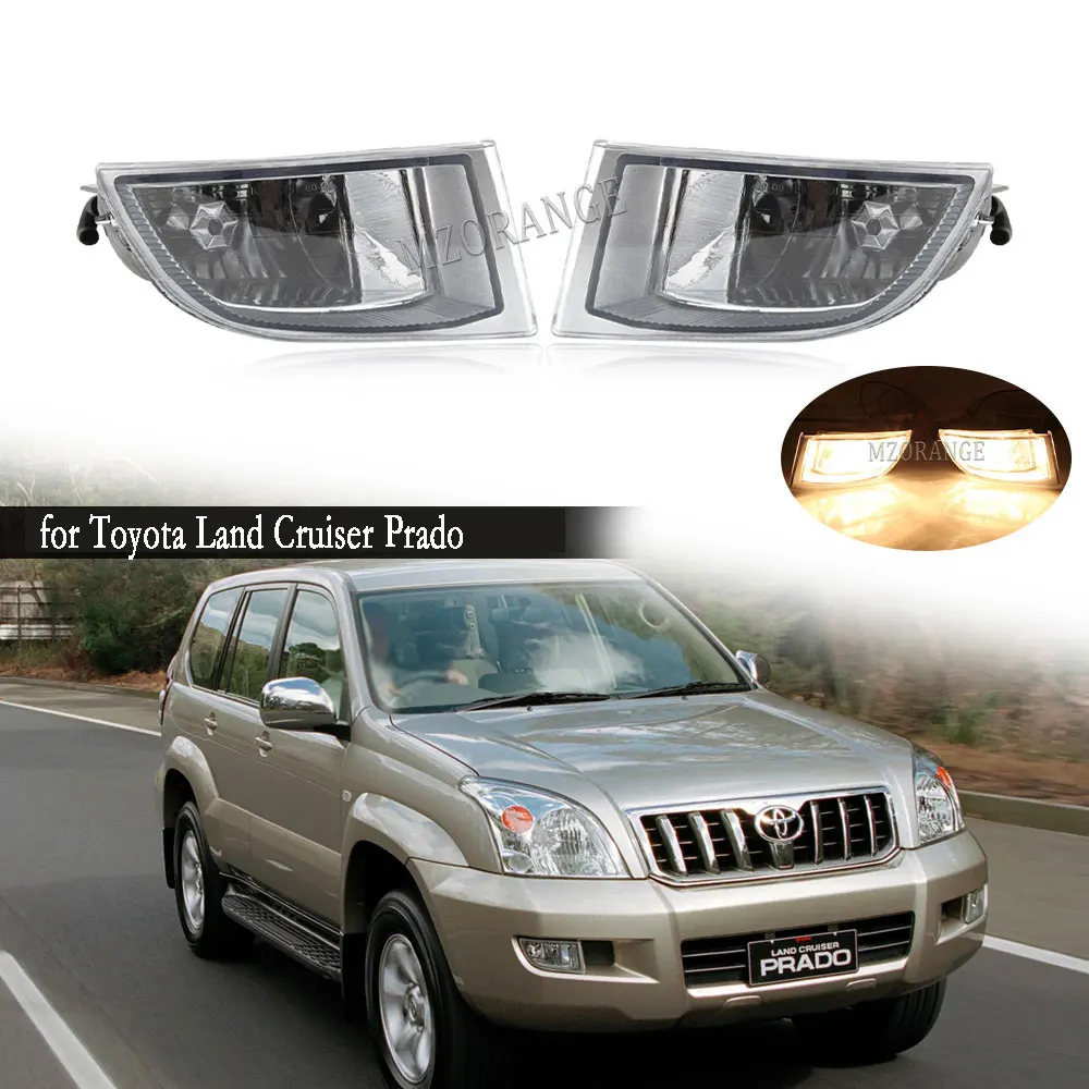 Fog Lights Headlight Led Light for Toyota Land Cruiser Prado 120 2002-2009 Halogen Lamp LED Foglights Driving | Автомобили и