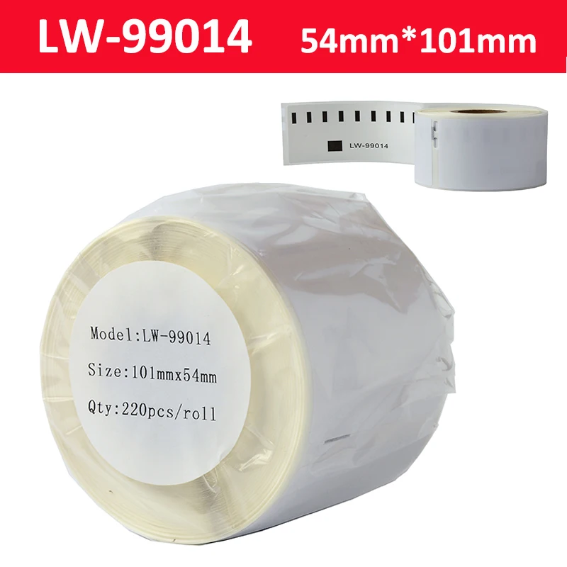 

Thermal Paper 54mm*101mm label Roll LW-99014 LW 99012 11355 compatible for LW 99014 99019 for Dymo Label Maker 400 450 450 Turbo