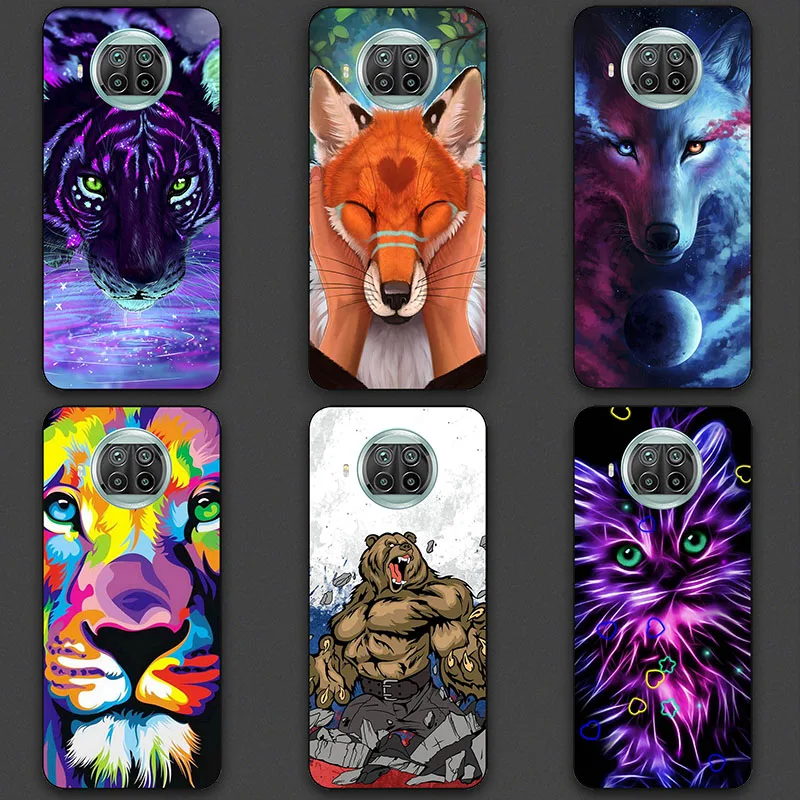 Custodie Per Telefoni Per Xiaomi Mi 10T Pro Lite 5G 6.67 Apollo Pro Custodia Morbida In Silicone Tpu Tiger Lion Cover Per Xiaomi Mi10T Coque