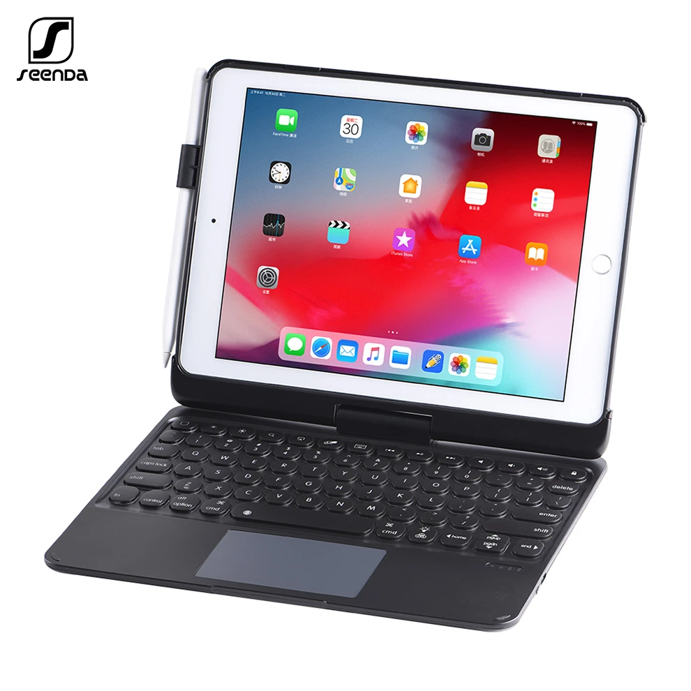 SeenDa Беспроводной Bluetooth клавиатура чехол для iPad Pro 9 7 сенсорная панель с подсветкой