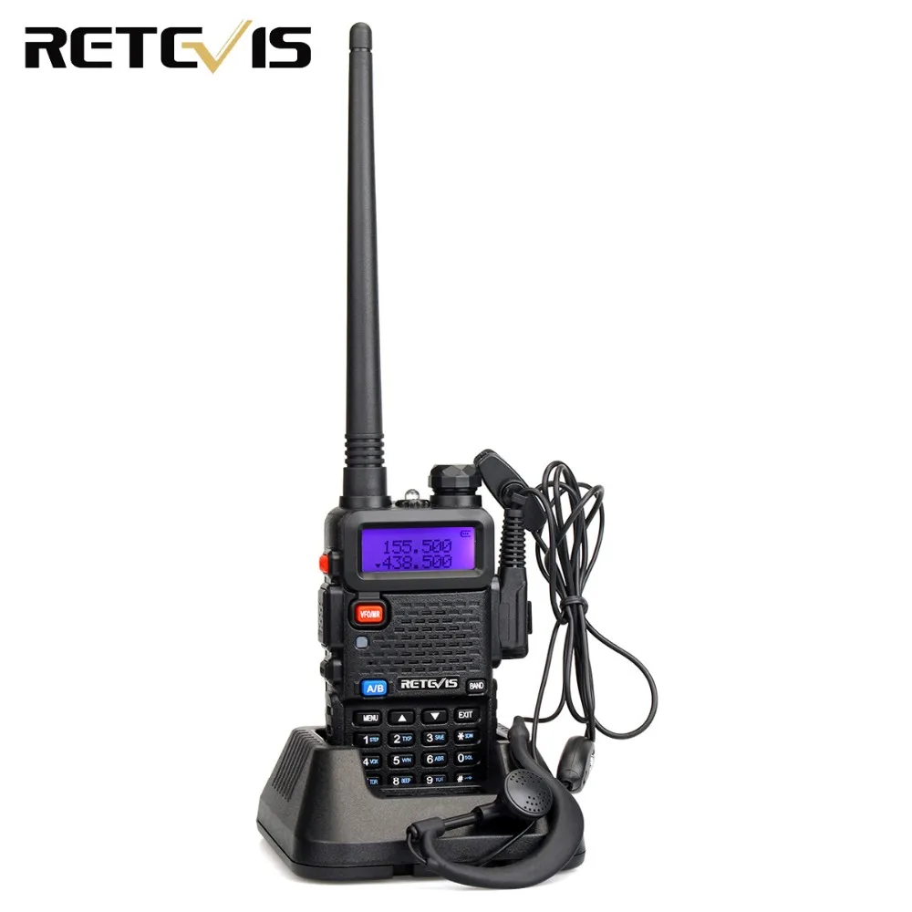 RETEVIS RT5R удобная портативная рация 5 Вт VHF УВЧ; Голосовое управление FM Ham любительская радиостанция двухстороннее радио трансивер рация для