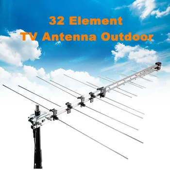 

Outdoor Digital Aerial Signal Booster UHF VHF HD FM Amplified 8.5db DVB-T TV Receiver Accessories Large 32 Element TV Antenna