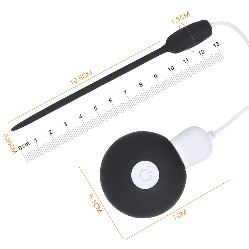 Вибратор уретральный мужской 20 скоростей мастурбатор секс игрушки силиконовая