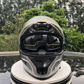 

Full Face Helmets Double Visor Winter Warm Racing High Quality Motorbike Capacete Casco Dot ApprovedMotorcycle helmet