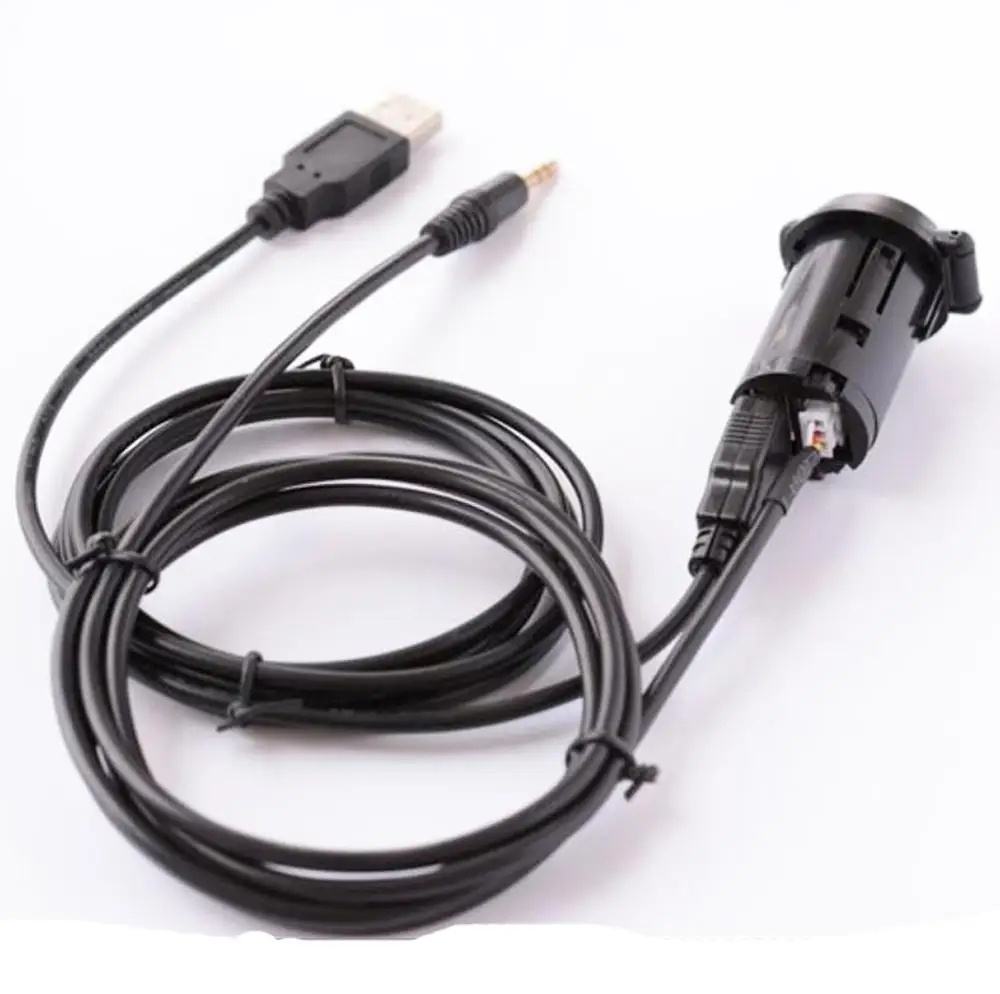 車の AUX USB アダプタのためのプジョー 1007 107 207 3008 rcz