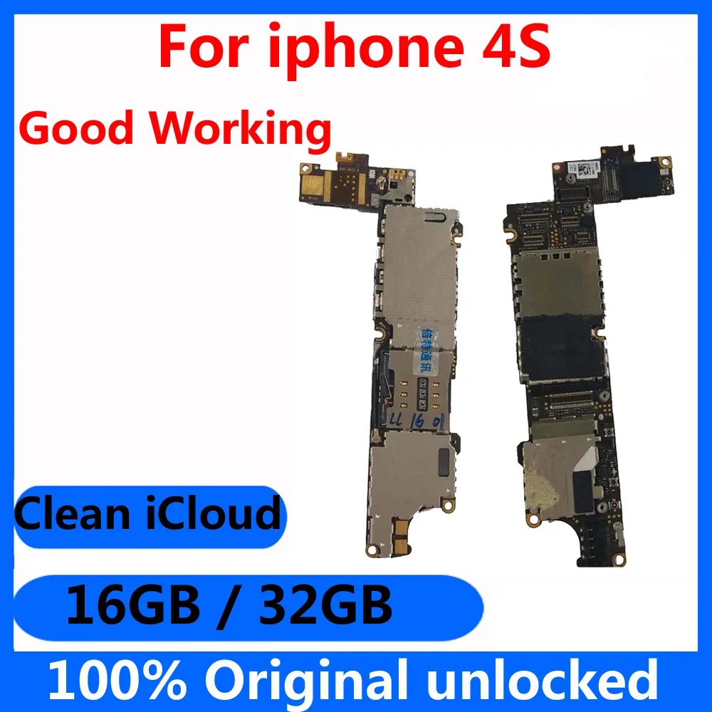 Материнская плата для iphone 100% оригинальная материнская iCloud 16 ГБ 32