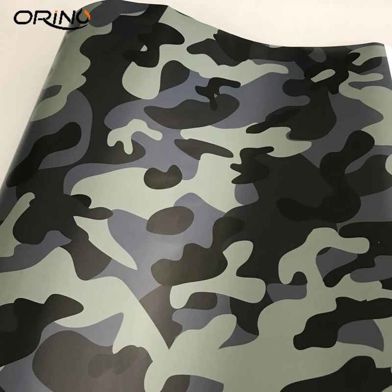 Green Black Camouflage Vinyl Wrap Sticker-1