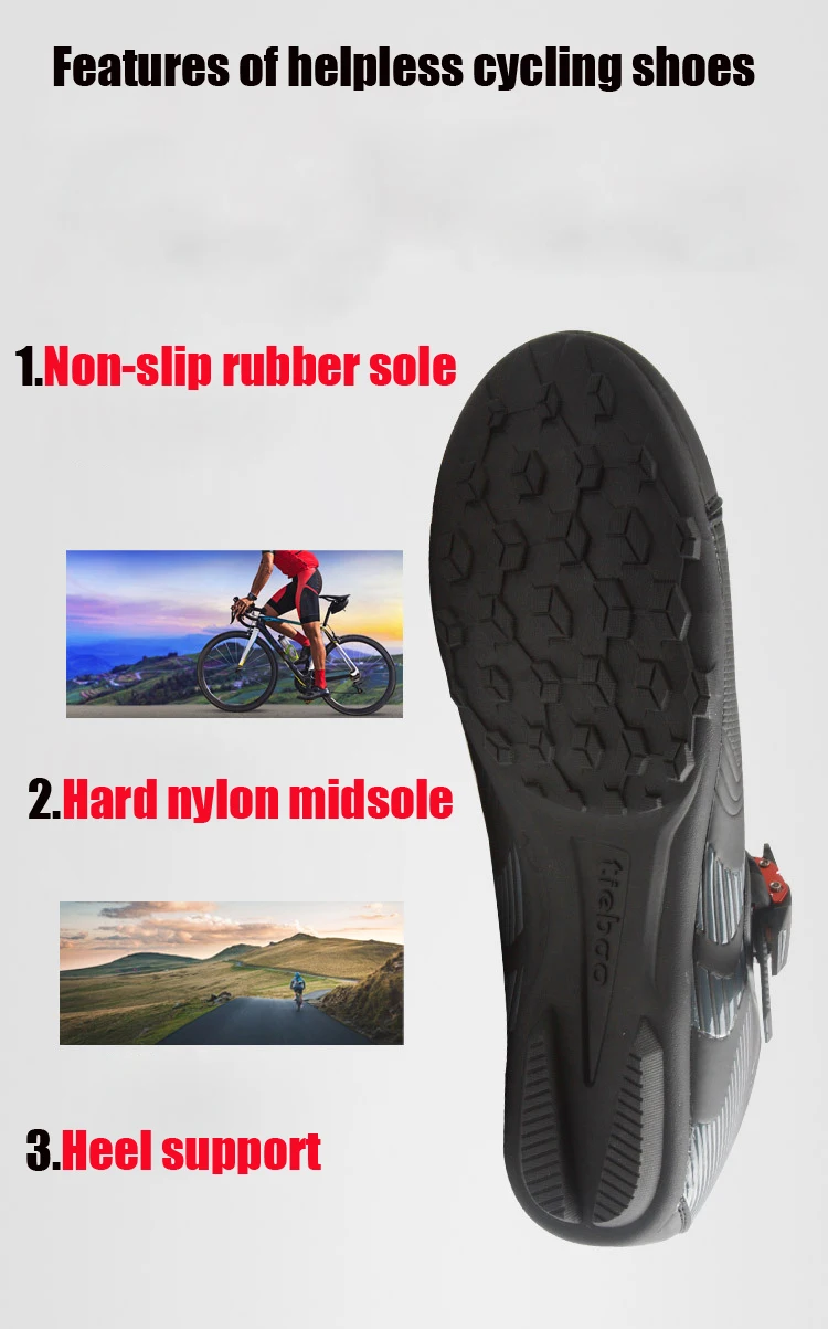 Tiebao Cycling Shoes New Non-lock MTB Road Bicycle Shoes Men Women Ventilation Suitable For Cycling Walking Rubber Outsole Shoes
