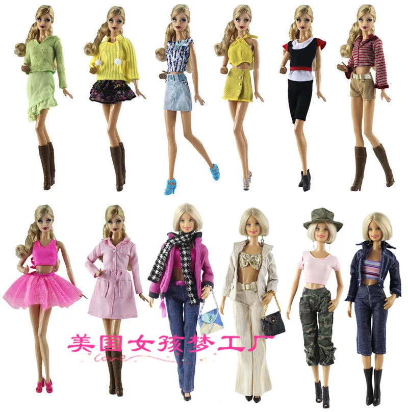 

Clothing Set Winter Wear Summer Suit Outfit Clothes Jeans Coat For 1/6 BJD Xinyi Barbie FR ST Doll Gift for girls 2019 New