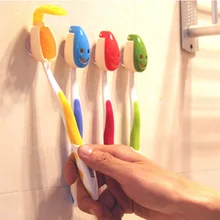 Подставка для зубных щеток, портативная Крышка для зубных щеток на присоске, милые смайлики, настенные аксессуары для дома и ванной комнаты, 4 шт