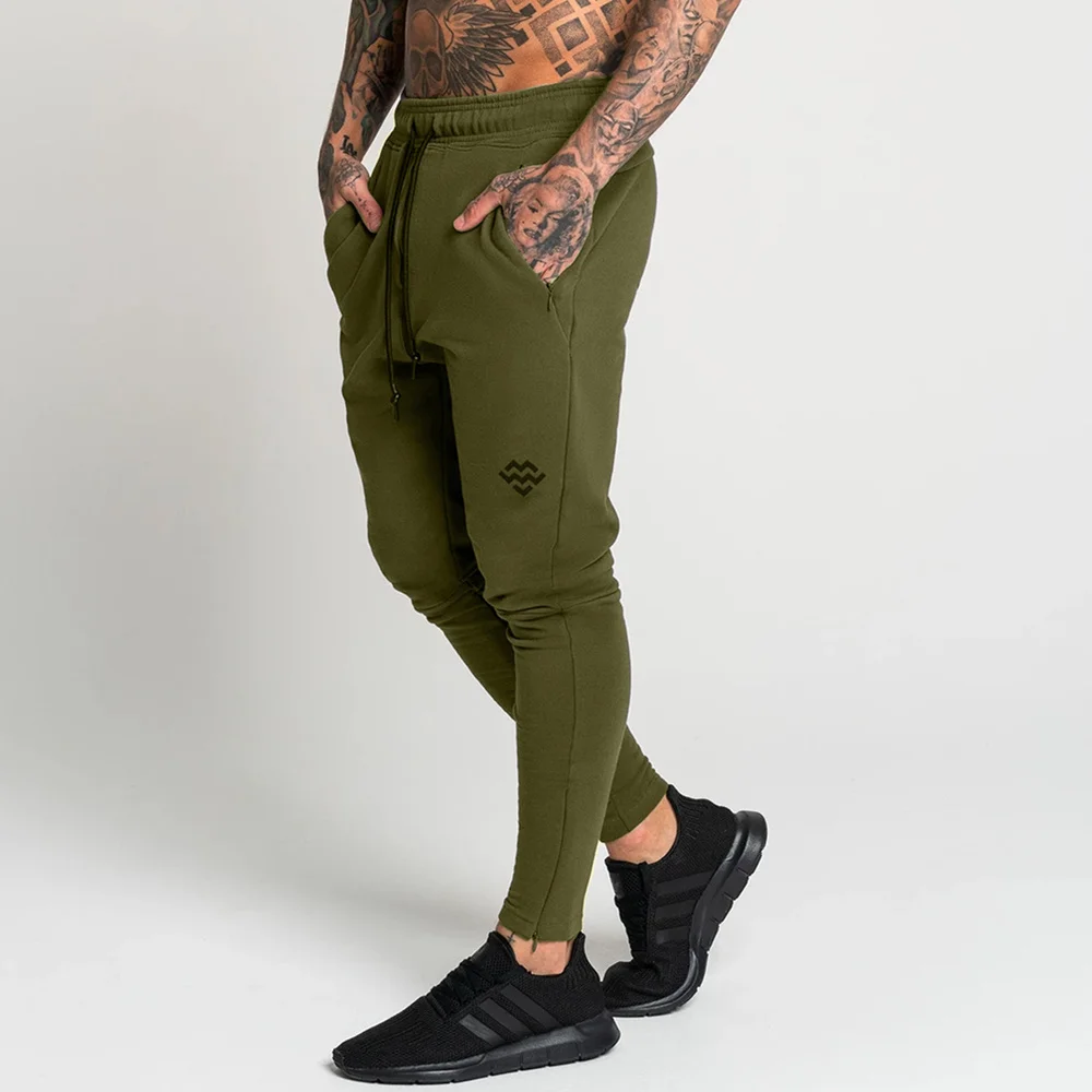 

Jogger Pants Men Running Workout Track Pants Autumn Cotton Skinny Sweatpants Male Gym Fitness Sport Training Sportswear Trousers