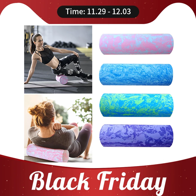 

45/60CM Iridescent Cloud Yoga Foam Roller Pilates Block High-density Floating Roller GYM Fitness Body Massage Roller