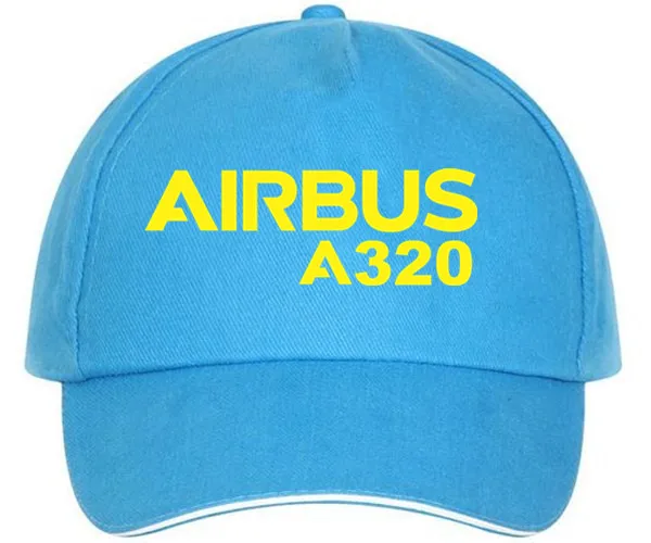 XQXON-Новые унисекс бейсболки AIRBUS A320 с принтом для мужчин и женщин, Повседневная модная шляпа, горячая Распродажа, бейсболки HH16 - Цвет: Sky blue