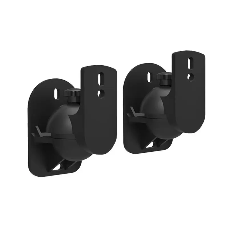 

1Set 1Set Universal Satellite Speaker Wall Mount Bracket Ceiling Stand Clamp with Adjustable Swivel and Tilt Angle Rotation for