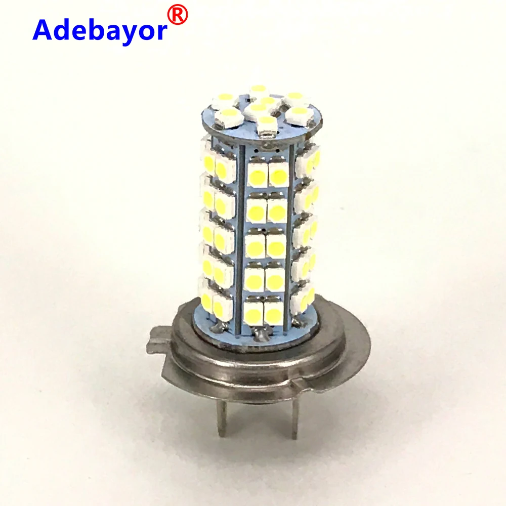20 x H7 68 SMD 3528 1210 светодиодный автомобильный противотуманный фонарь, супер яркие белые лампы, автомобильные парковочные лампы, лампа с поворотом DC12V