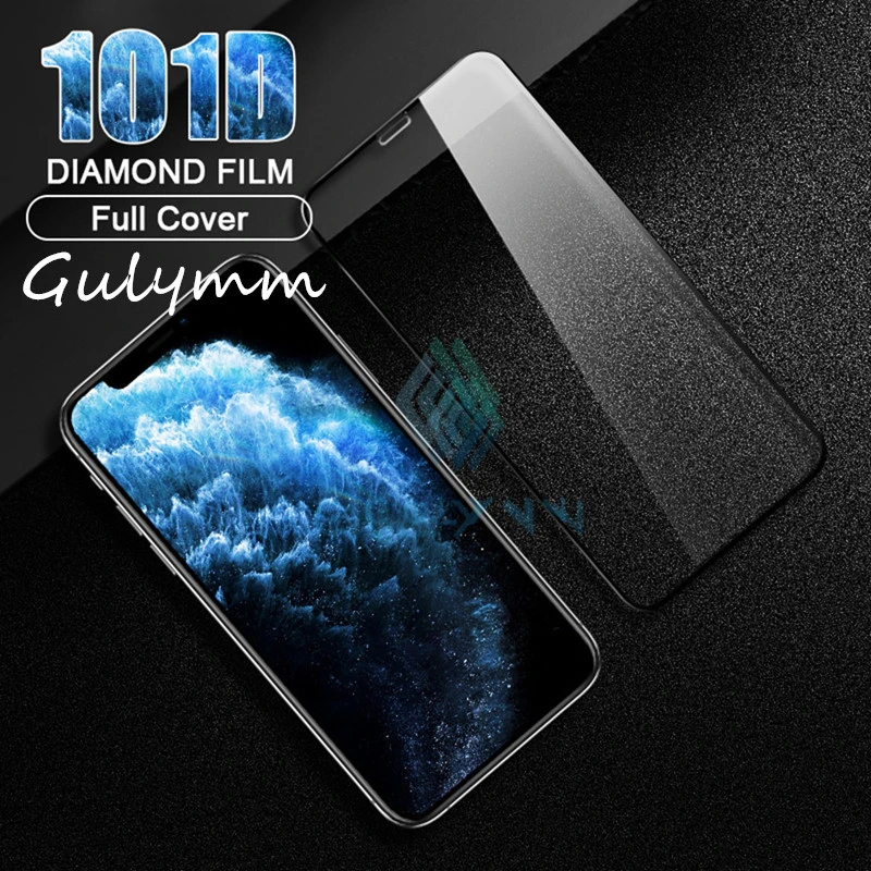 Curved Full Cover Protective Glass For iPhone 11 Pro X XS Max XR 101D Tempered Screen Protector 6 6S 7 8 Plus | Мобильные телефоны