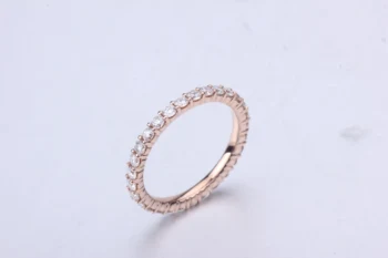 

Starsgem test positive 18K DEF 2mm moissanite wedding ring elegant engagement ring design best price as gift for women