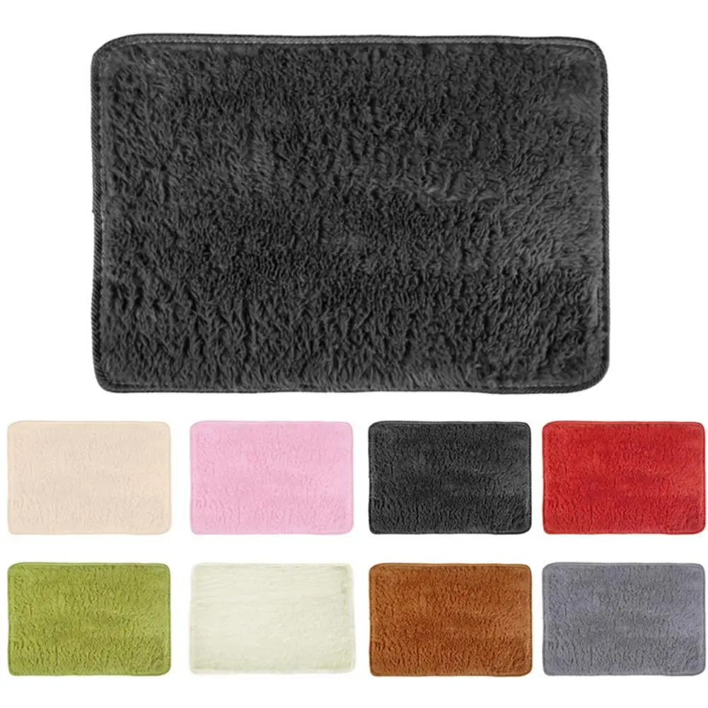 

Living Room Sofa Tea Table Hallway Anti-skid Shaggy Area Fluffy Rug Floor Door Mats Wedding Room Bedroom Silk Hair Carpet