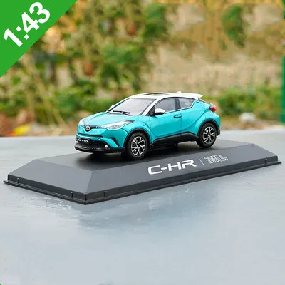 Высококачественная оригинальная модель из сплава 1:43 Toyota C-HR, подарок для имитации дня рождения, литая под давлением металлическая модель - Цвет: Синий