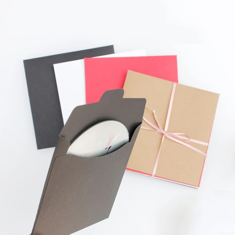 Disc Kraft Paper Cardboard Envelopes Paper Storage Holder Covers Anti-static Container Disc Organizer 30Pcs