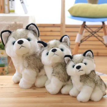 

18/23/28cm Kawaii Simulation Husky Dog Animal Dog Cute Funny Boy Girl Doll Kid Toy