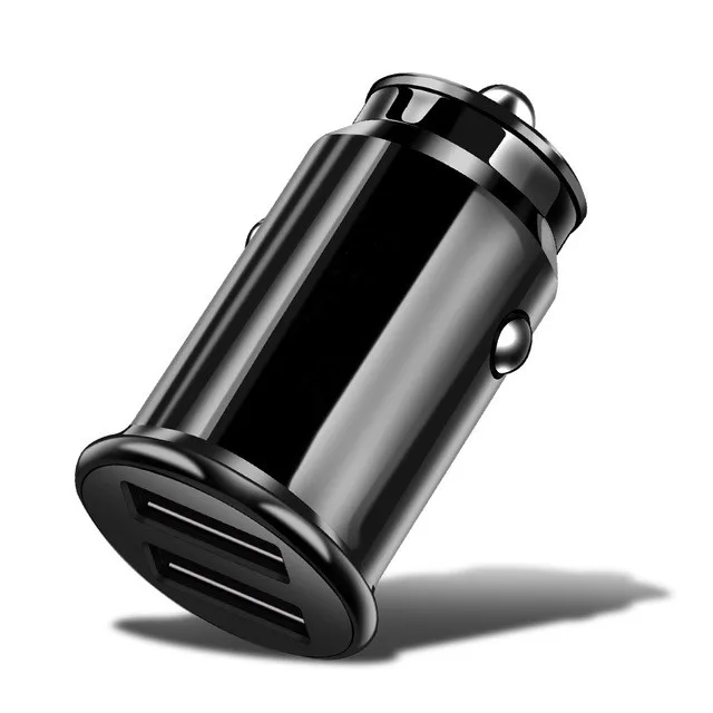 Автомобильное USB зарядное устройство Vanniso QC 3,0 для мобильных телефонов gps 3.1A быстрая зарядка автомобильное зарядное устройство двойной USB адаптер для мобильного телефона для автомобиля - Тип штекера: Black Mini