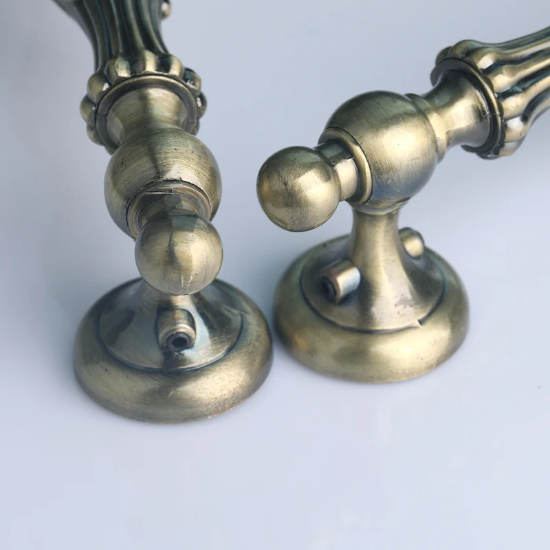 295 мм винтажная большая дверная ручка для ворот Бронзовое стекло искусственная