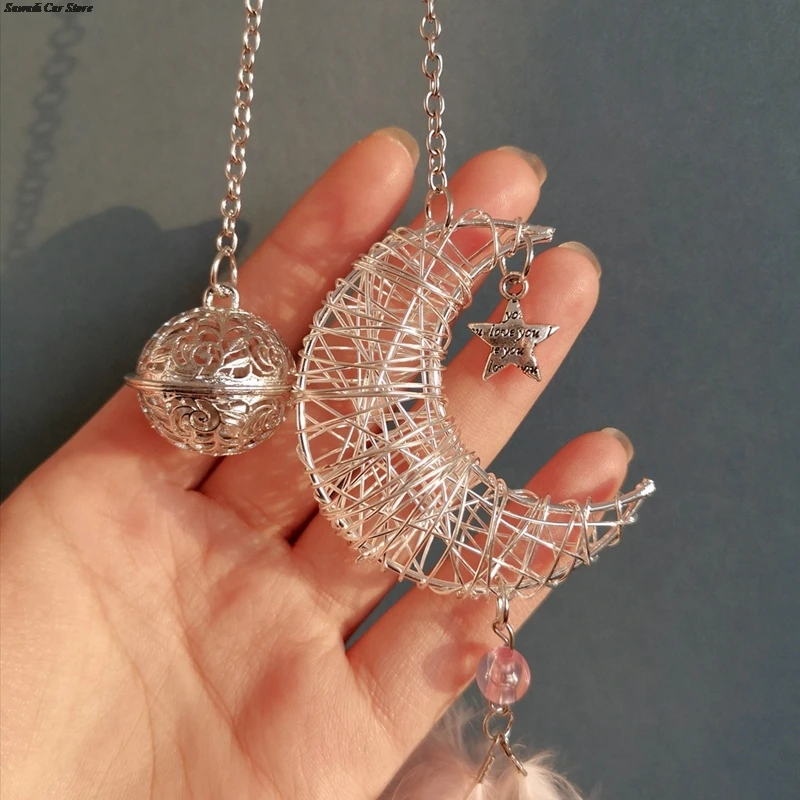 Car Dream Catcher Feather Pendants White Pink Fluffy Feather Soft Hanging Ornament Auto Home Wall Pendant Decoration Gifts New