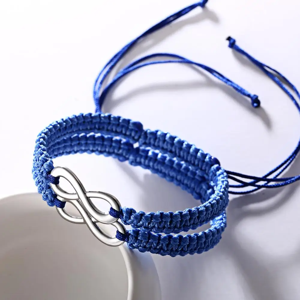 Bracelet Jewelry 2 pcs/set Infinity Bracelets Bohemia Vintage Rope Chain Charm Bracelets Women Men Handmade Friendship Lovers Party Gifts
