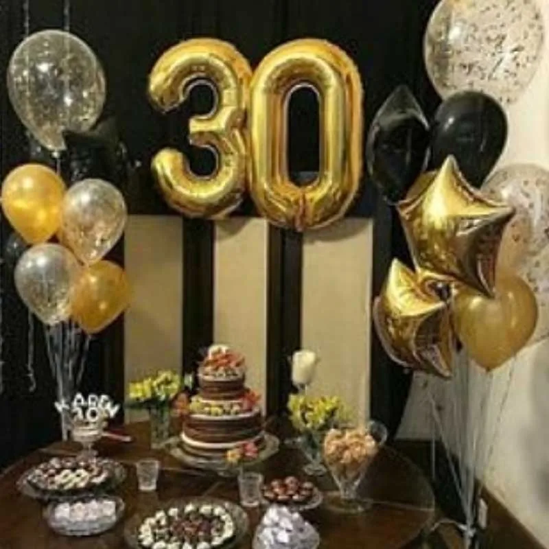 40 дюймов Золотой номер воздушный шар из фольги звезда деко Подарки на день рождения детское украшение праздничный день рождения Декор шары